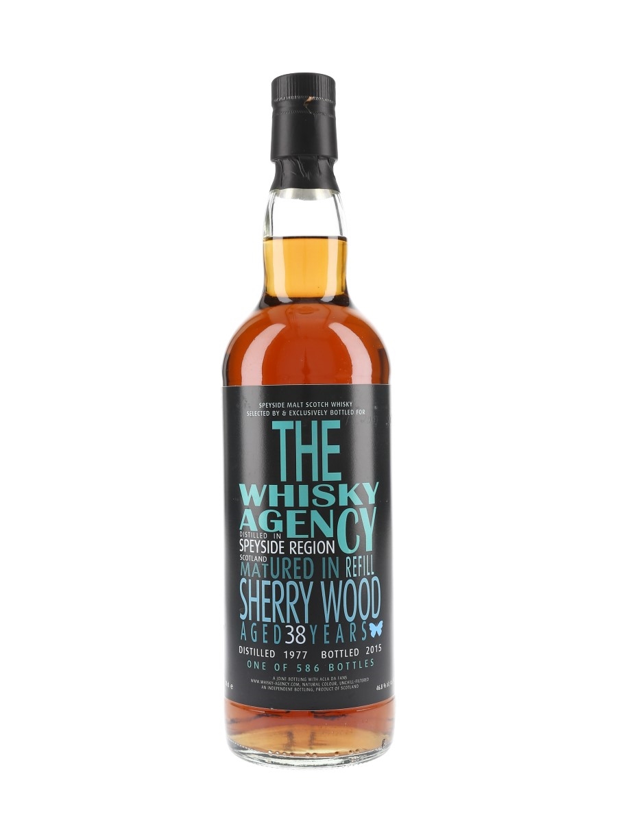 Speyside Region 1977 38 Year Old Bottled 2015 - The Whisky Agency 70cl / 46.8%