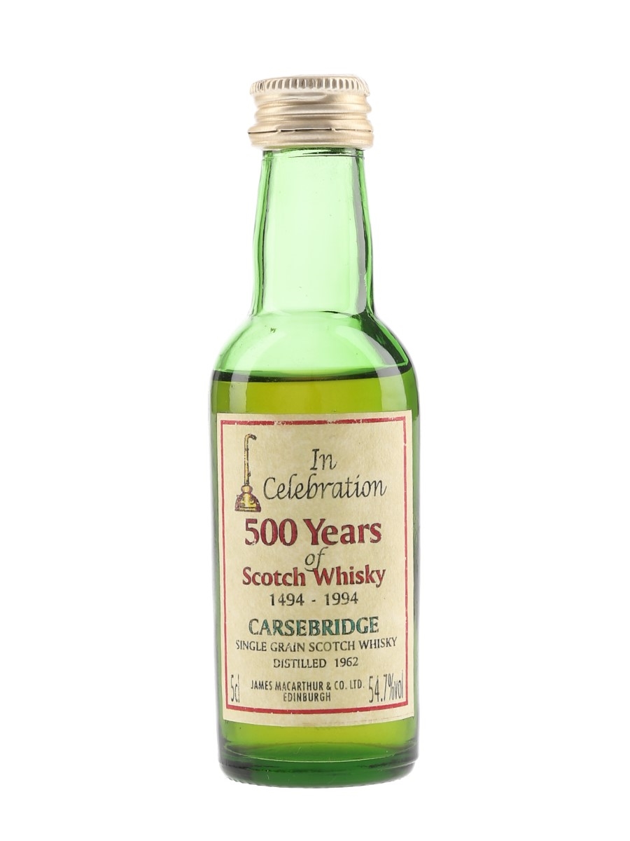Carsebridge 1962 500th Anniversary Of Scotch Whisky - James MacArthur's 5cl / 54.7%