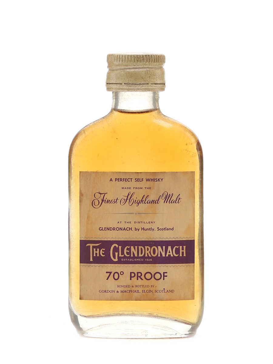 Glendronach 70 Proof Gordon & MacPhail Bottled 1970s 5cl