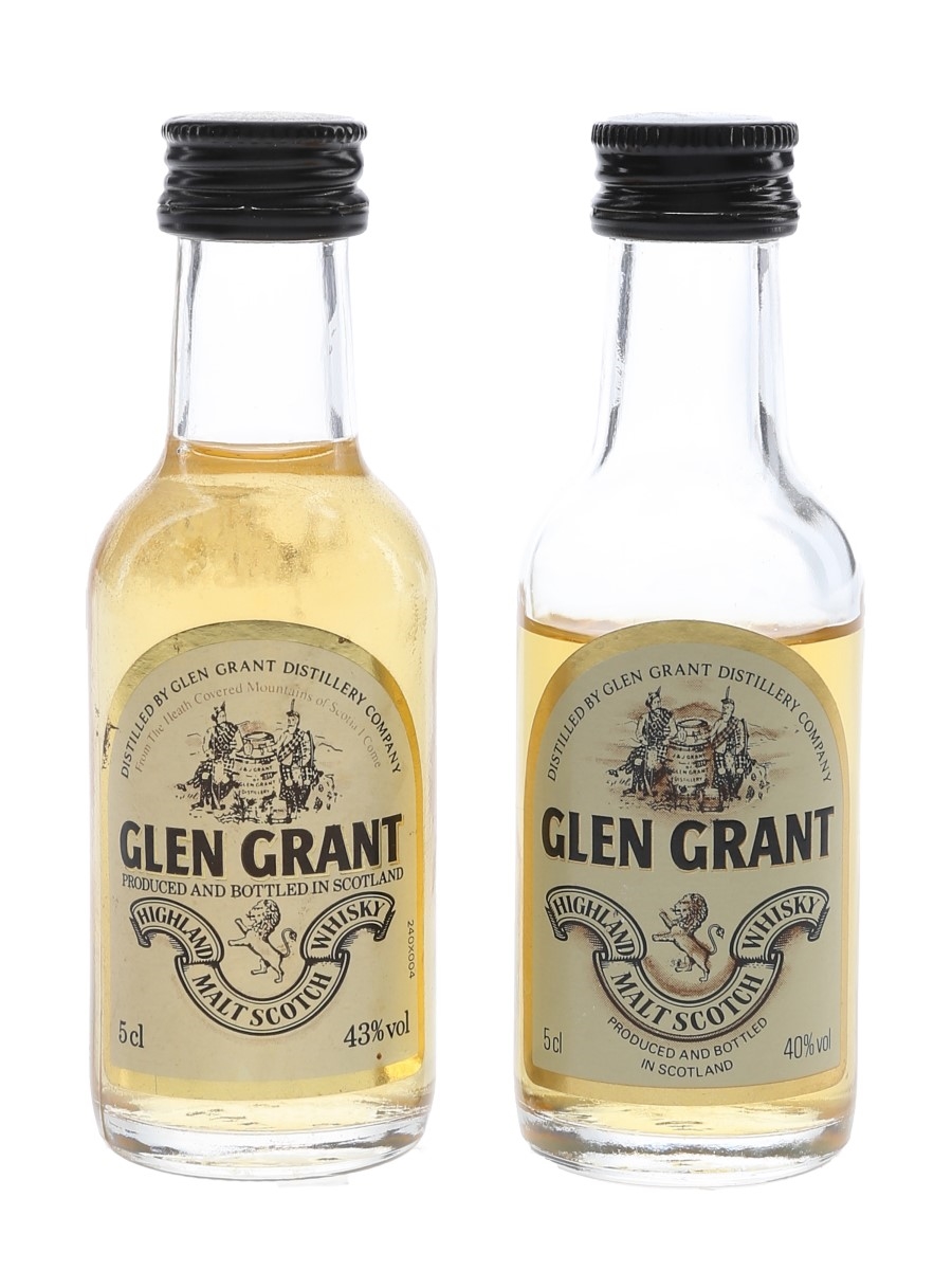 Glen Grant Bottled 1980s 2 x 5cl