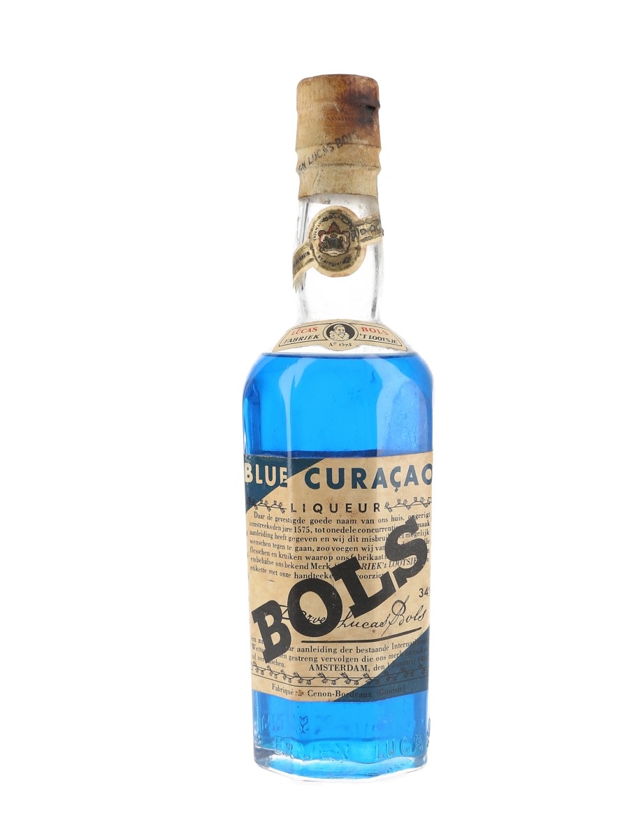 Bols Blue Curacao Bottled 1950s - France 50cl / 34%