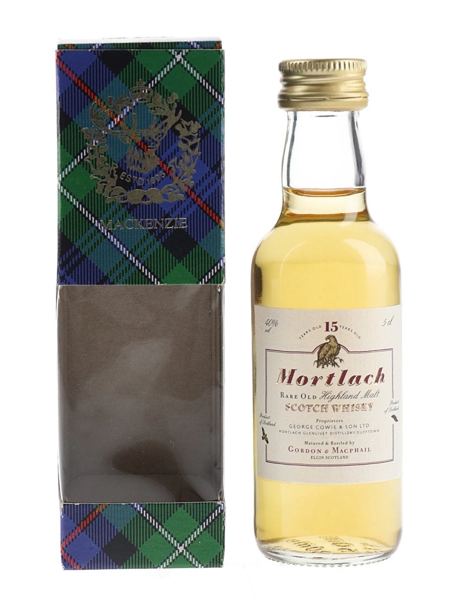 Mortlach 15 Year Old Bottled 2000s - Gordon & MacPhail 5cl / 40%