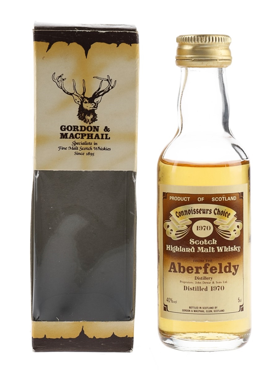 Aberfeldy 1970 Connoisseurs Choice Bottled 1980s - Gordon & MacPhail 5cl / 40%