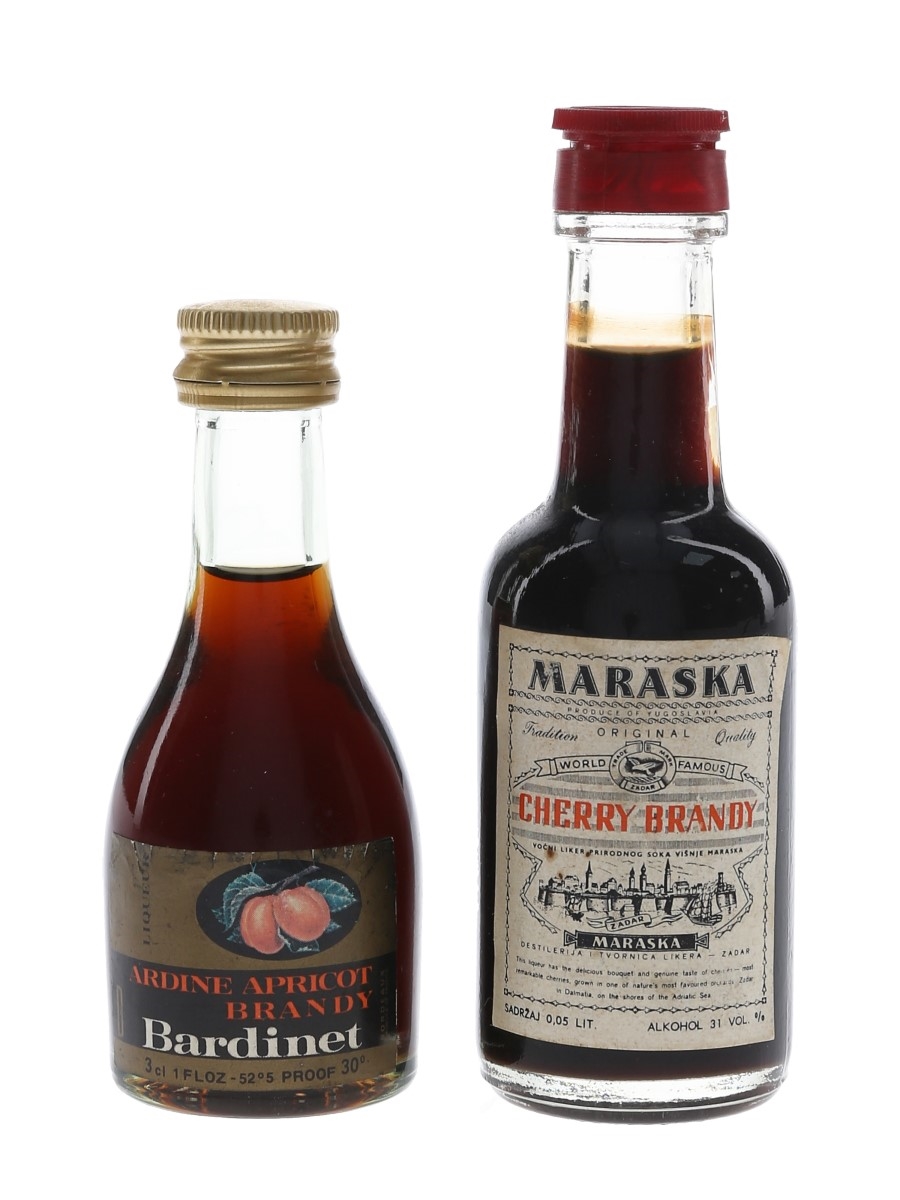 Bardinet, Cusenier & Maraska Cherry Brandy  3 x 3cl-5cl