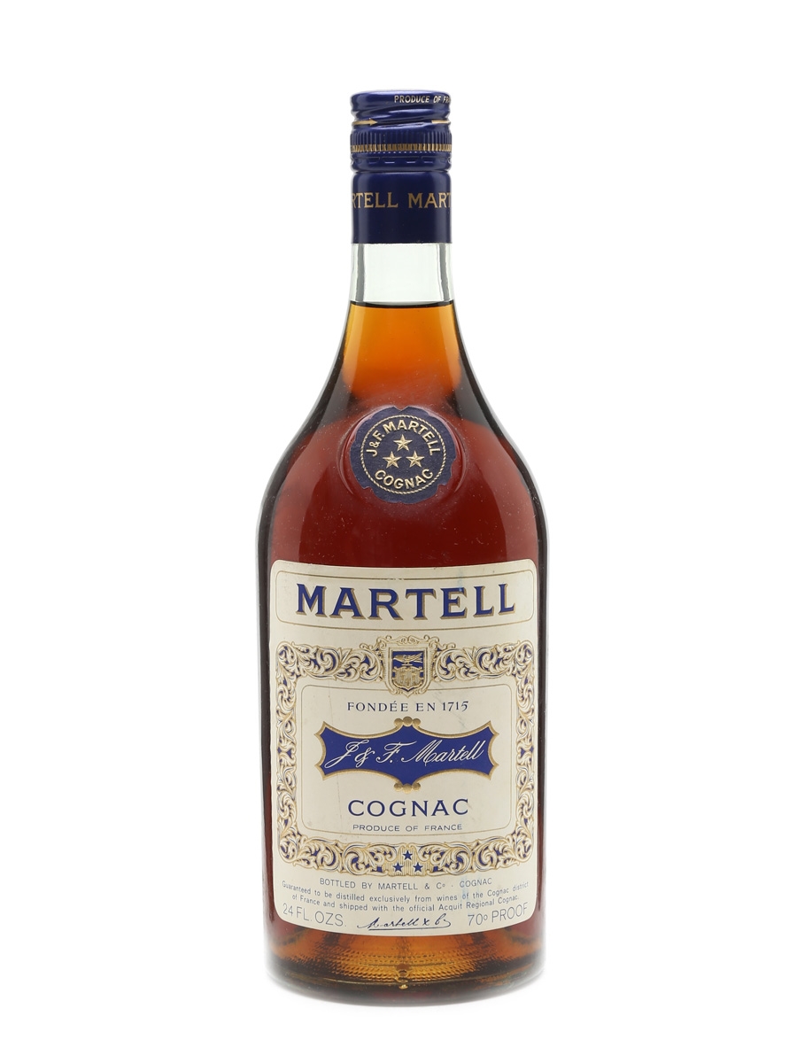 Martell 3 Star Cognac Bottled 1970s 68.2cl / 40%