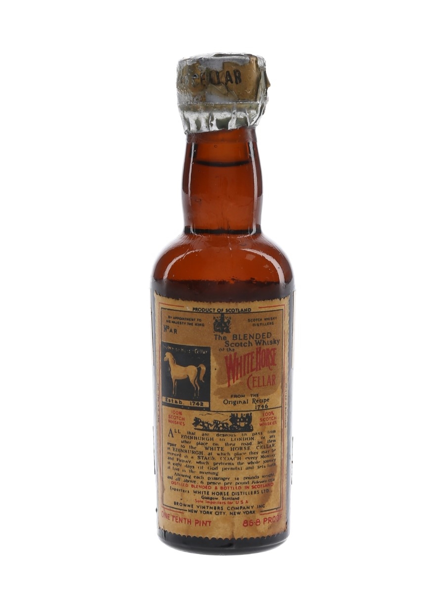 White Horse Bottled 1940s - Browne Vintners 4.7cl / 43.4%