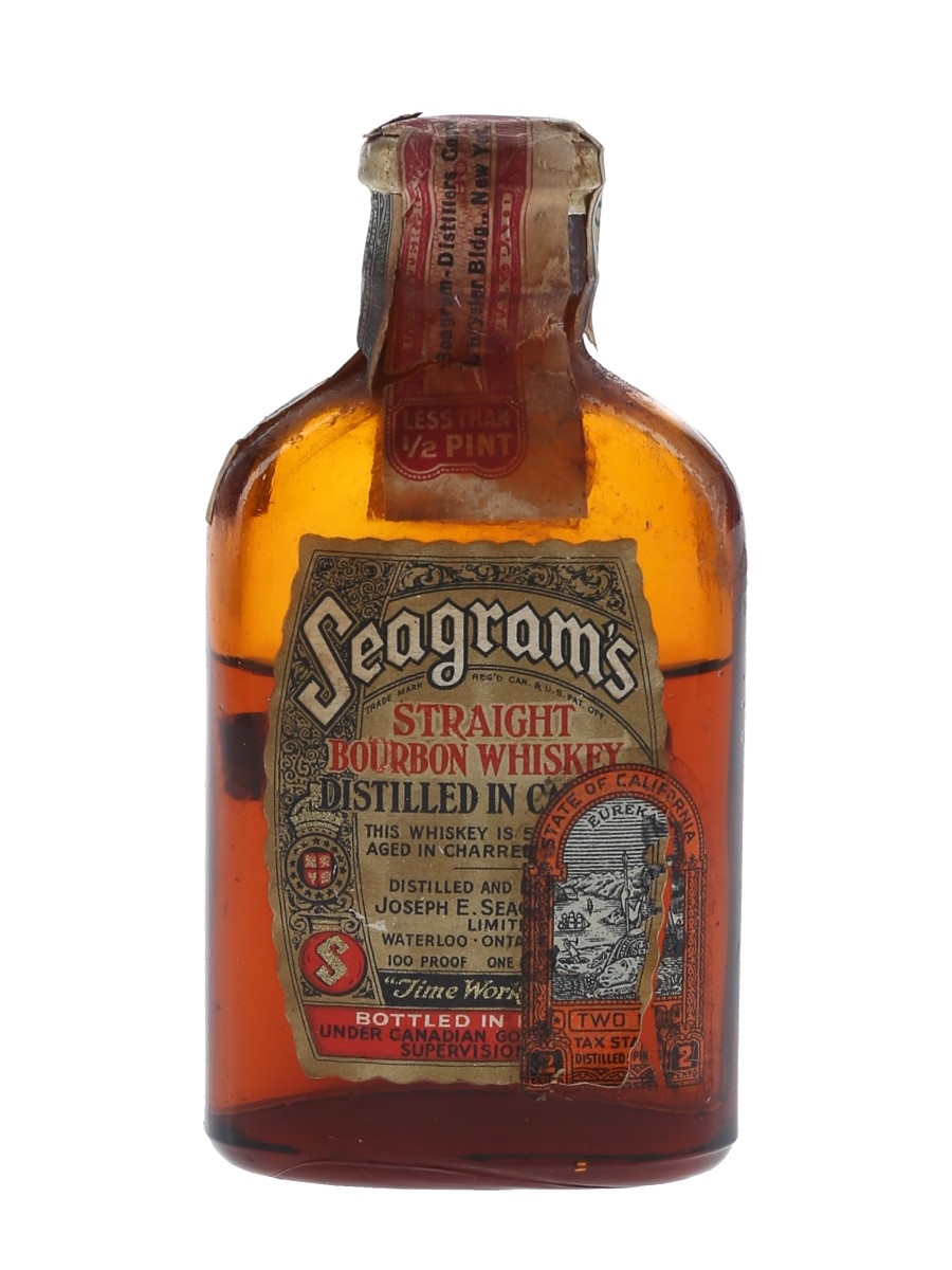 Seagram's 5 Year Old Straight Bourbon 1930 Bottled In Bond Bottled 1930s 5cl / 50%