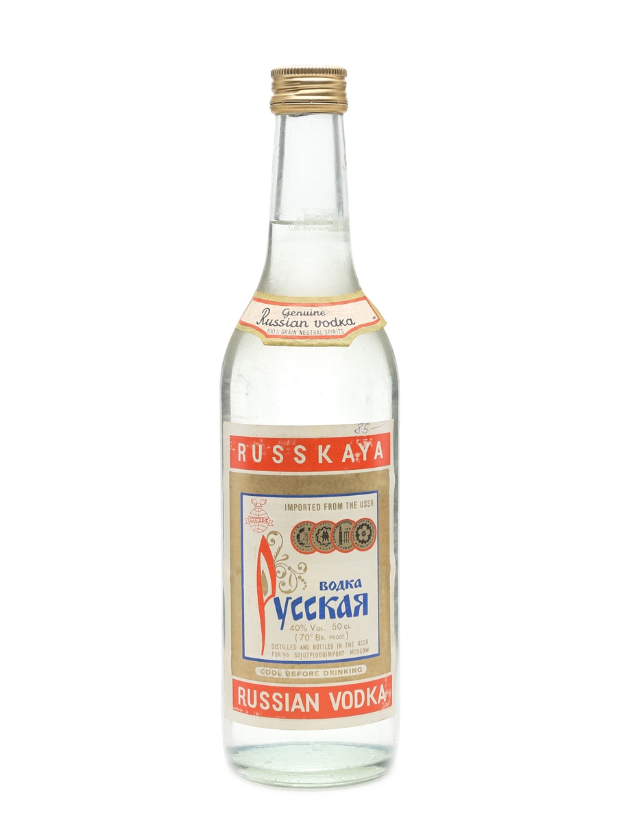 Russkaya Vodka Bottled 1980s 50cl