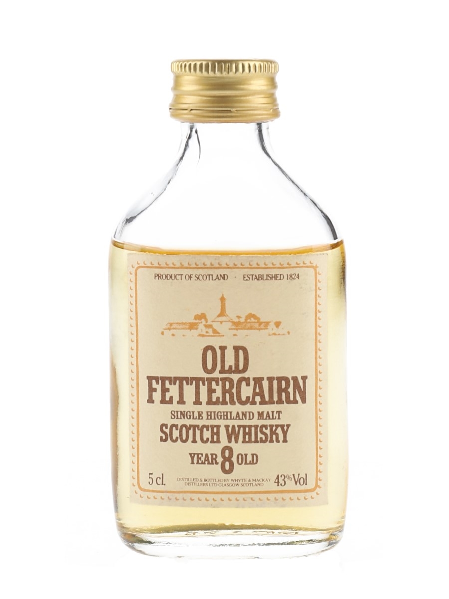 Old Fettercairn 8 Year Old Bottled 1980s - Whyte & Mackay 5cl / 43%