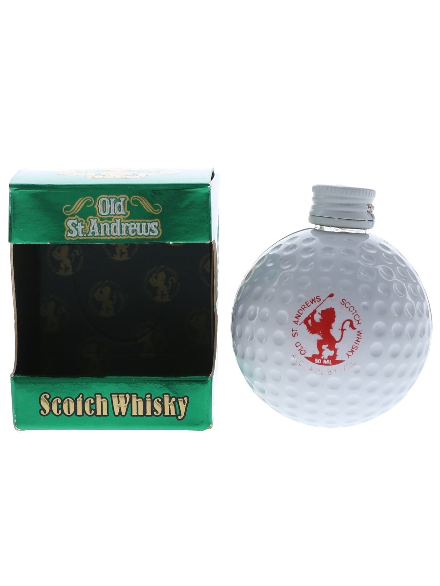 ウイスキー Old St Andrews Golf Ball Miniature 50ml Vintage Golf Ball OLD ST. ANDREWS SCOTCH WHISKY Miniature
