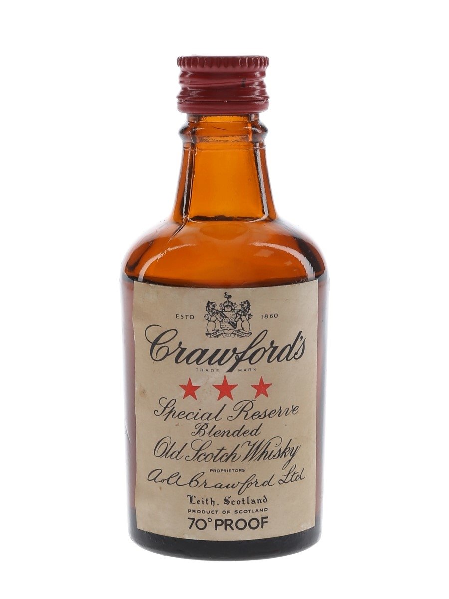 Crawford's 3 Star Bottled 1960s-1970s 5cl / 40%