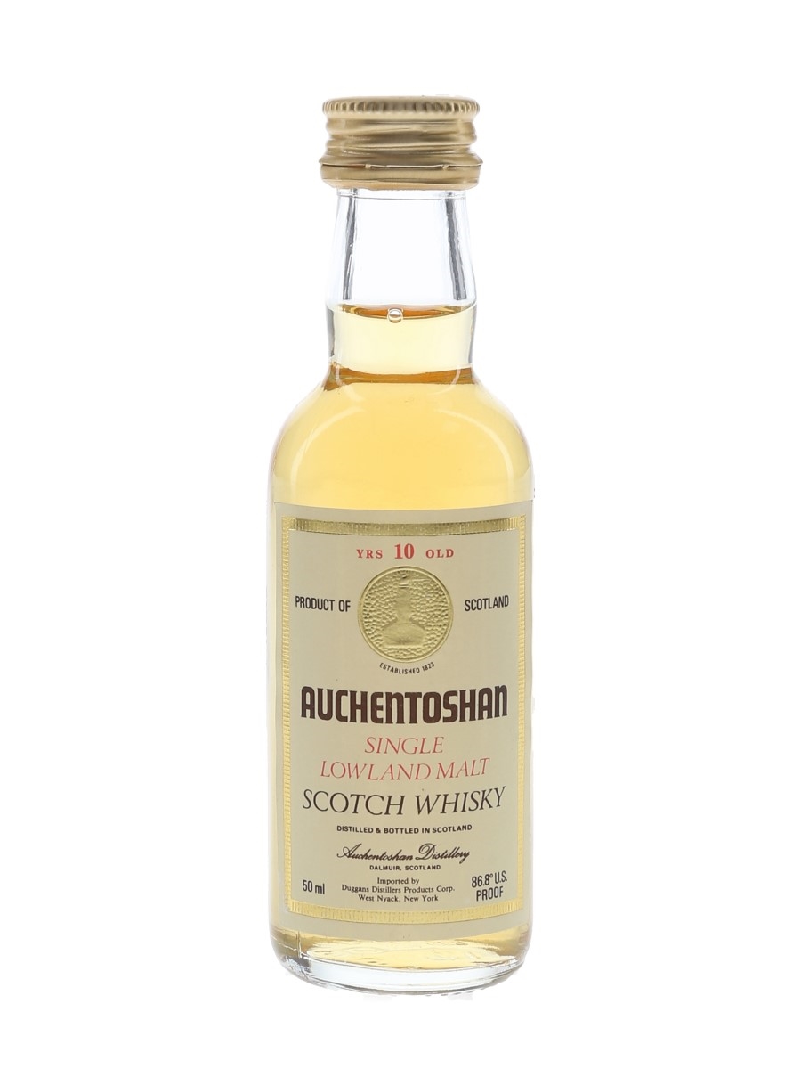 Auchentoshan 10 Year Old Bottled 1980s - Duggans Distillers Products Corp 5cl / 43.4%