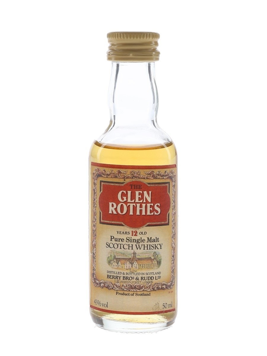 Glen Rothes 12 Year Old Bottled 1980s - Berry Bros & Rudd 5cl / 43%