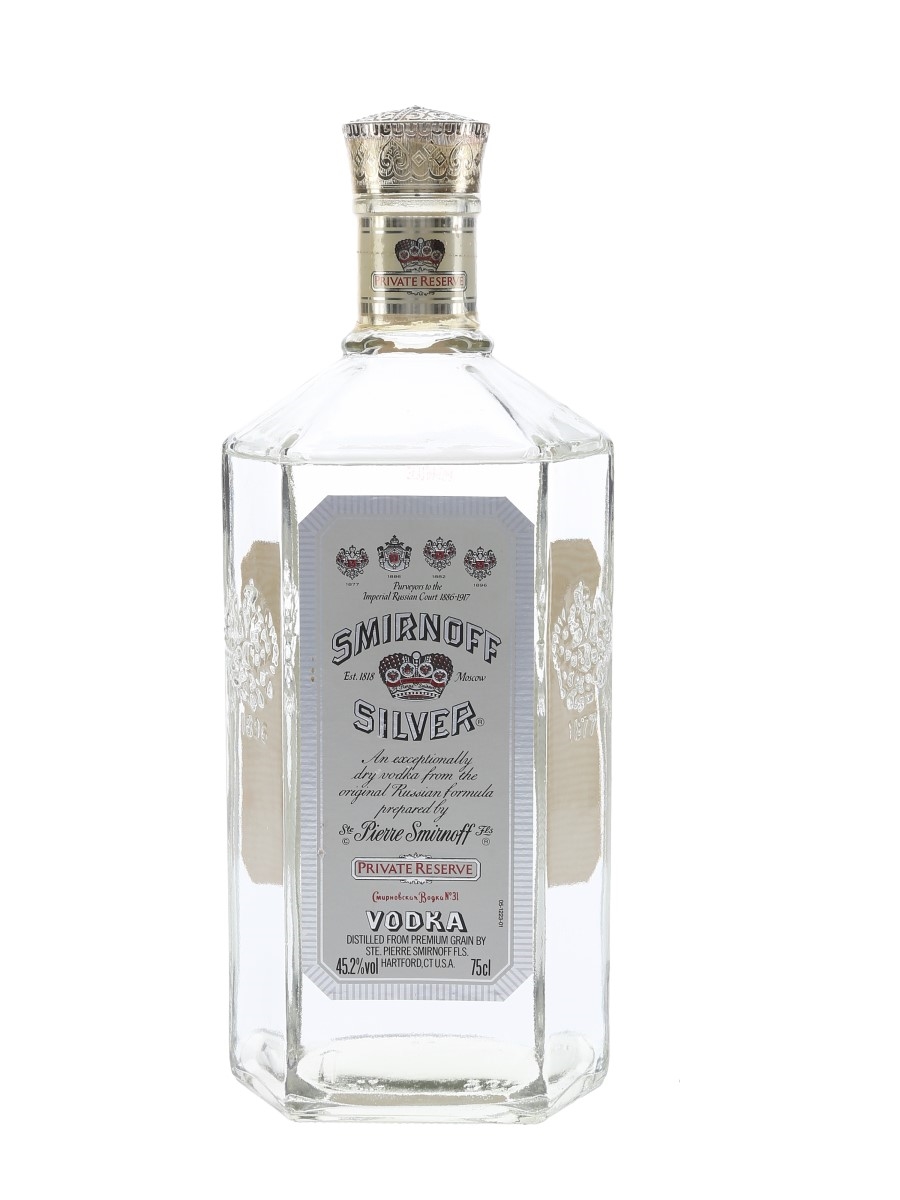 Smirnoff Silver Private Reserve Bottled 1990s 75cl / 45.2%