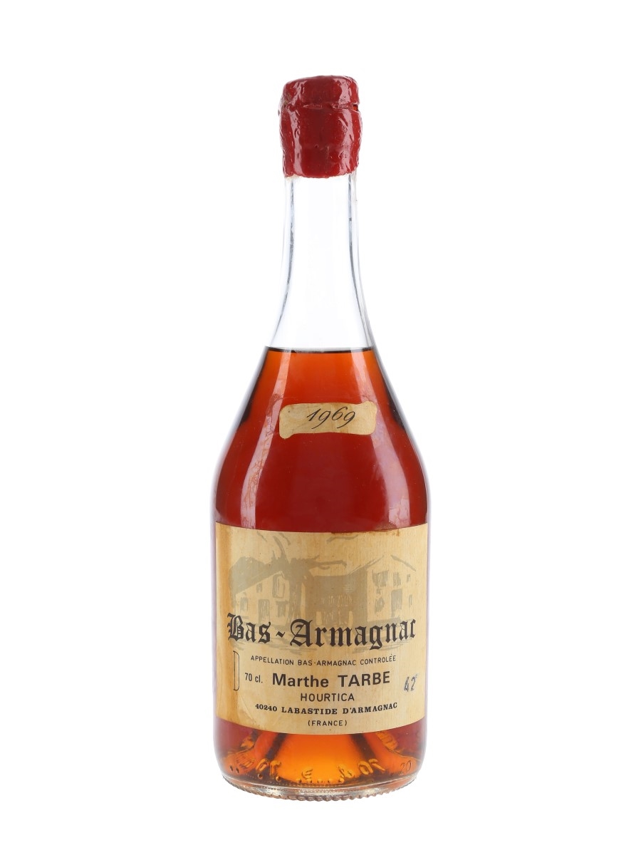 Marthe Tarbe 1969 Hourtica Bas Armagnac Bottled 1970s 70cl / 42%