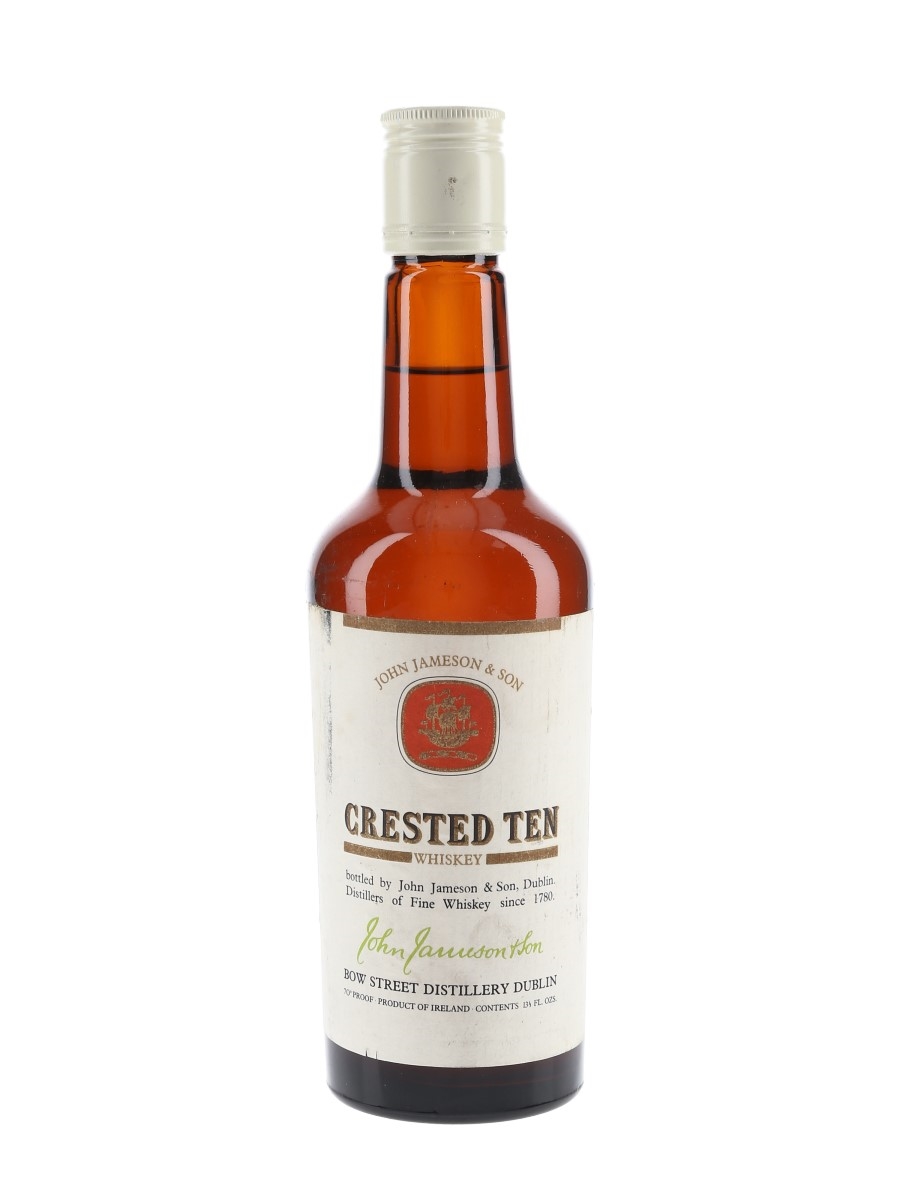 Jameson Crested Ten Bottled 1970s - Bow Street Distillery 37.8cl / 40%