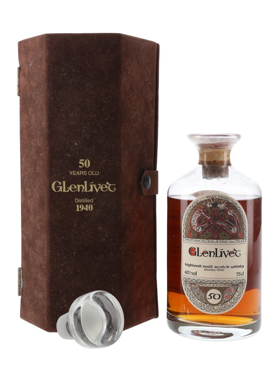 Glenlivet 1940 50 Year Old Gordon & MacPhail - Book Of Kells 75cl / 40%