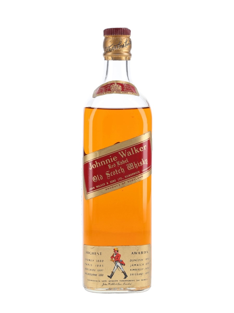 Johnnie Walker Red Label Bottled 1960s 75cl