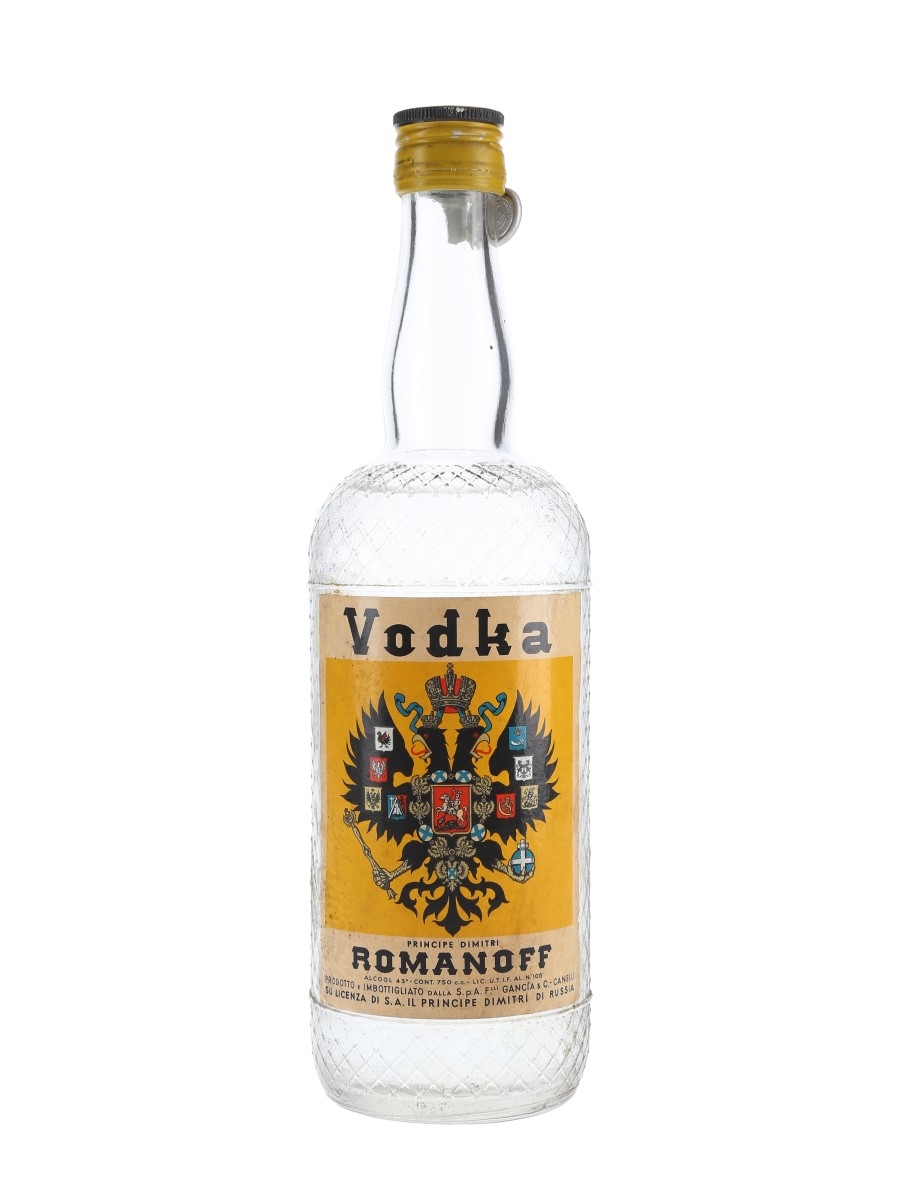 Romanoff Vodka Bottled 1950s 75cl / 43%