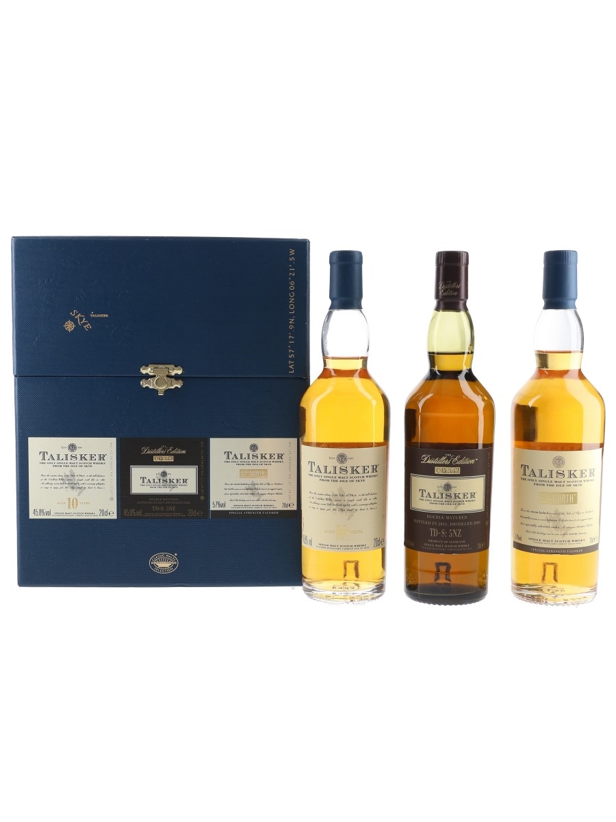 Talisker Whisky Set 10 Year Old, 2000 Distillers Edition & 57° North 3 x 20cl