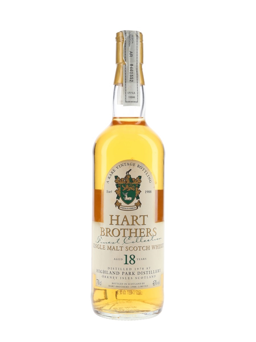 Highland Park 1978 18 Year Old Hart Brothers 70cl / 43%