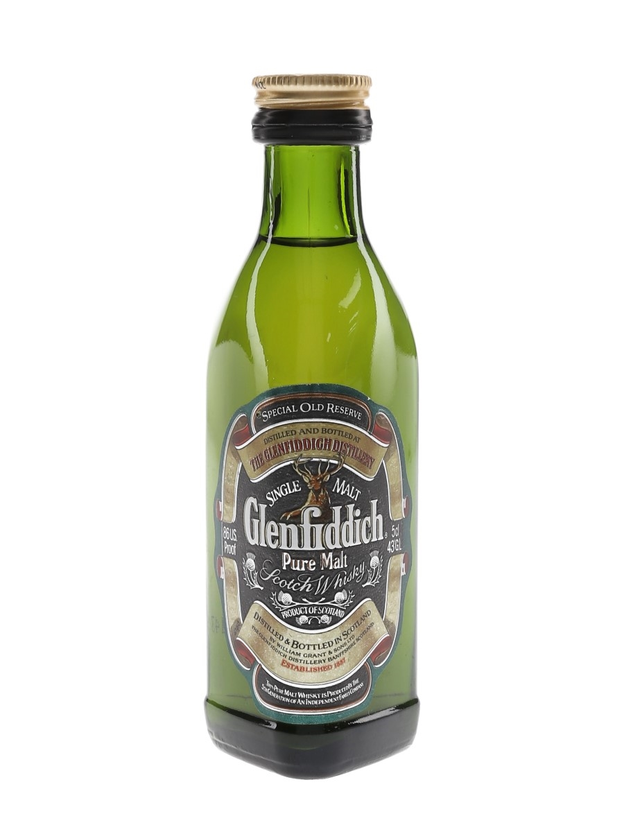 Glenfiddich Special Old Reserve Pure Malt Bottled 1980s-1990s 5cl / 43%