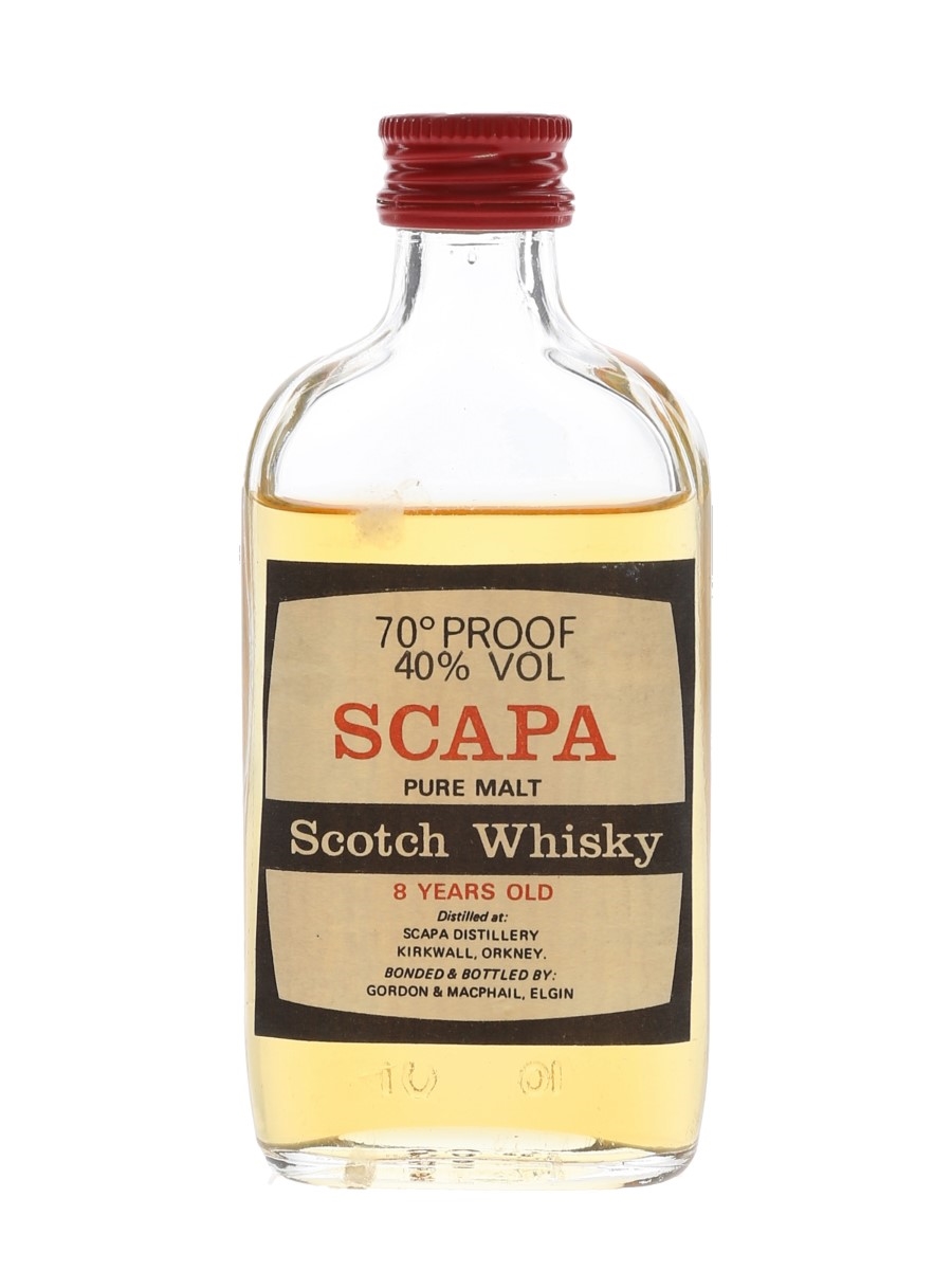 Scapa 8 Year Old Bottled 1970s-1980s - Gordon & MacPhail 5cl / 40%