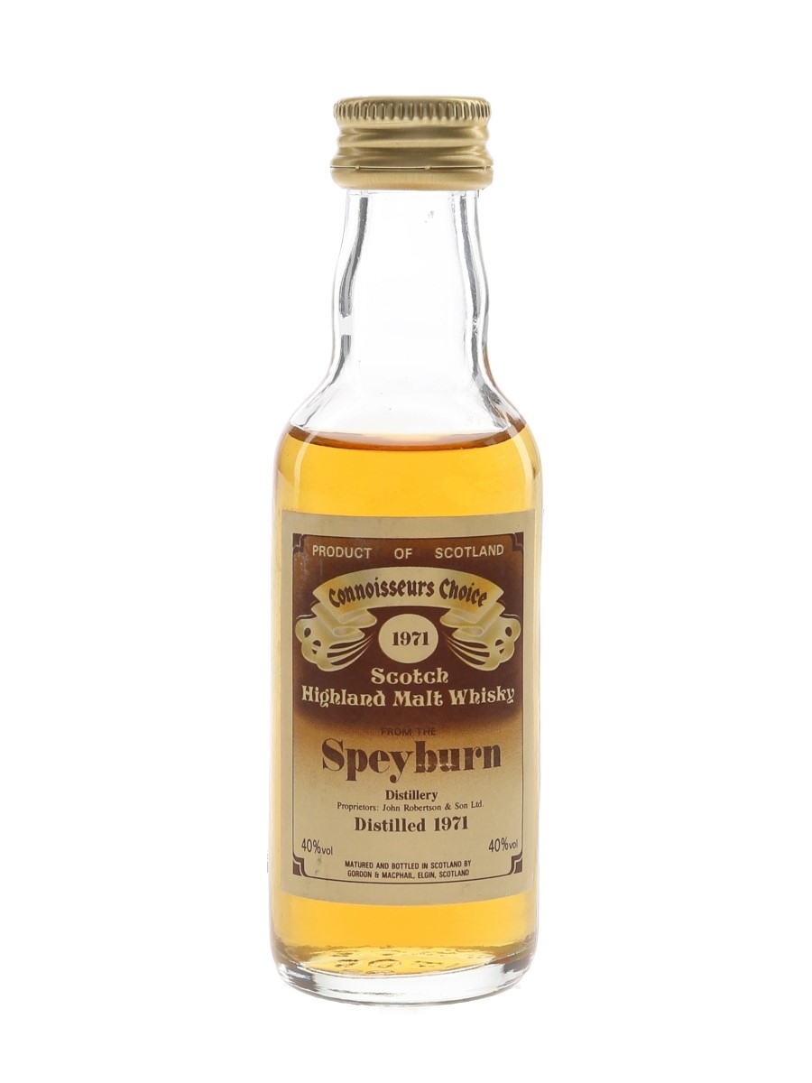 Speyburn 1971 Bottled 1980s - Connoisseurs Choice 5cl / 40%