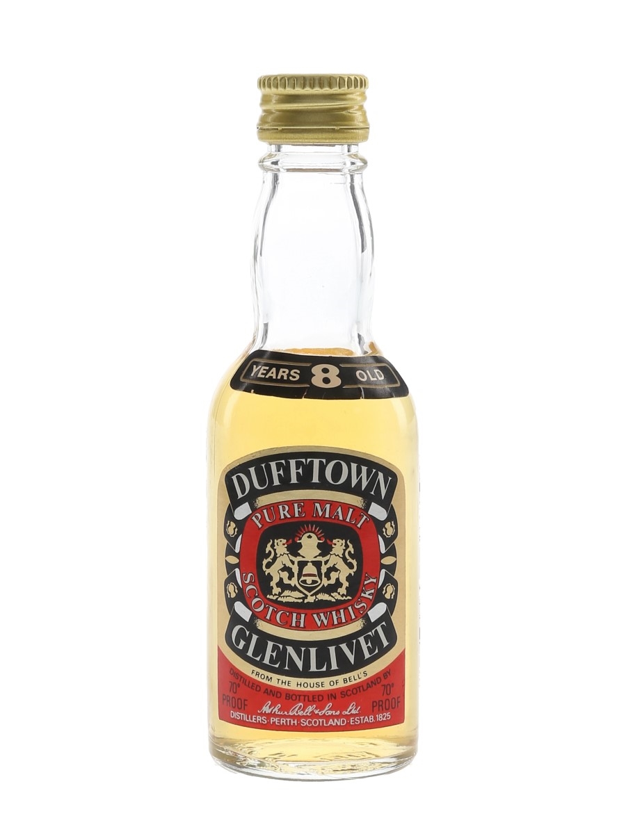 Dufftown Glenlivet 8 Year Old Bottled 1970s 5cl / 40%