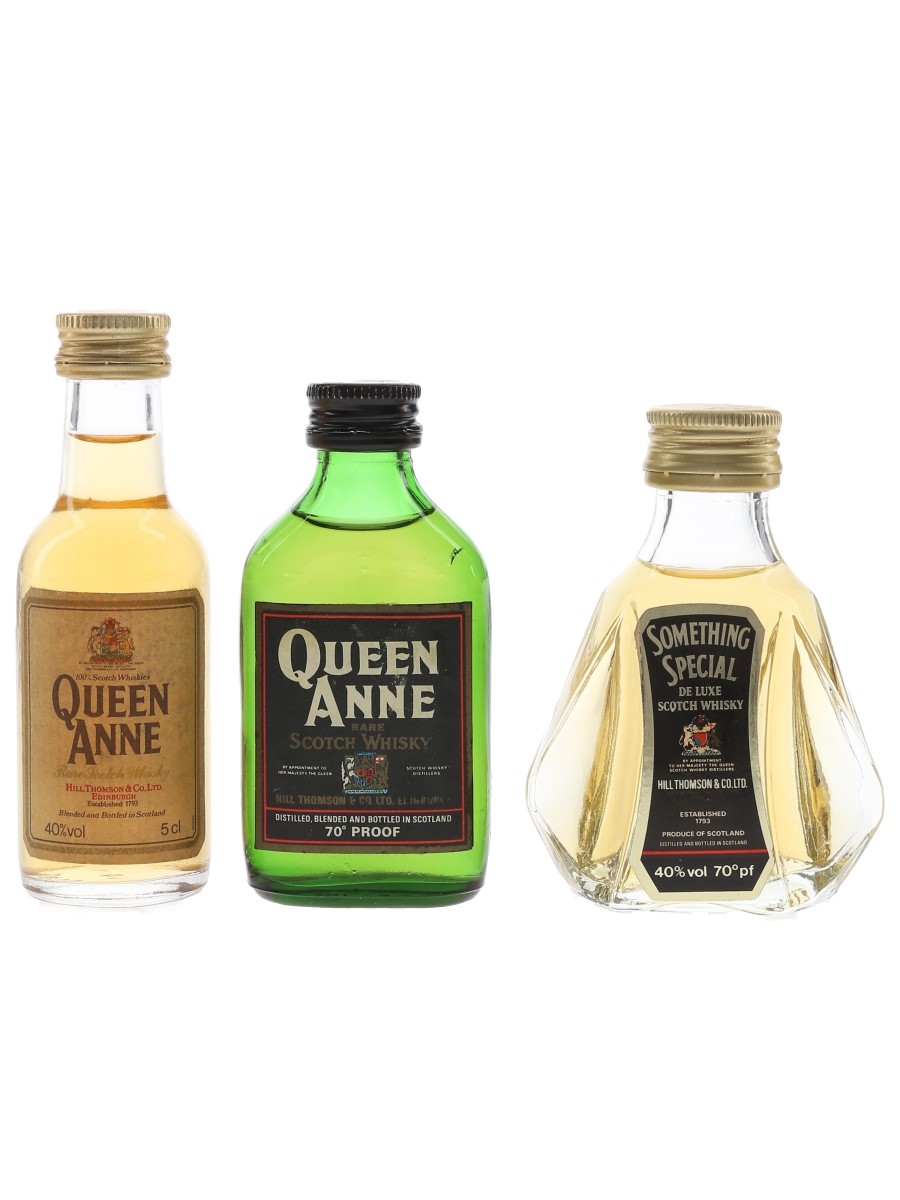 Something Special & Queen Anne Bottled 1970s & 1980s 3 x 5cl / 40%