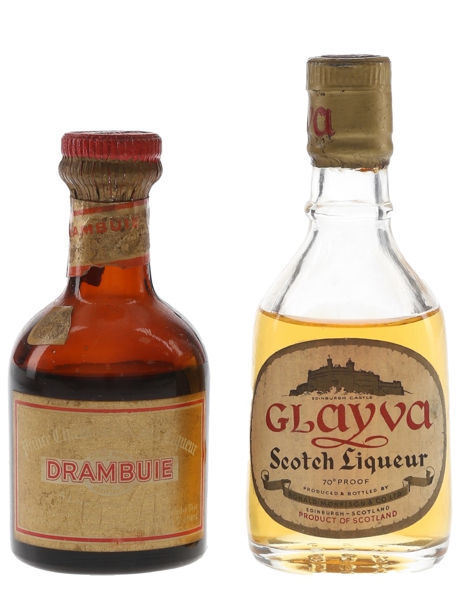 Drambuie & Glayva Bottled 1960s 2 x 5cl / 40%