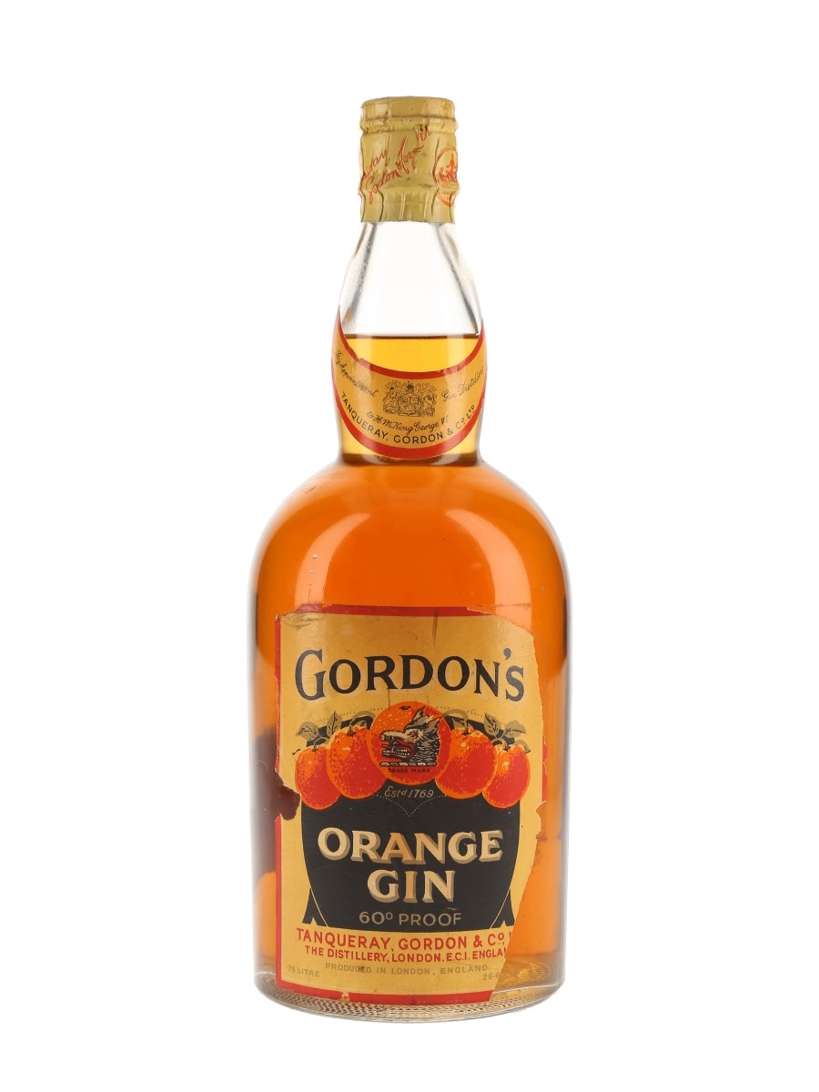Gordon's Orange Gin Spring Cap Bottled 1940s-1950s 75cl / 34%