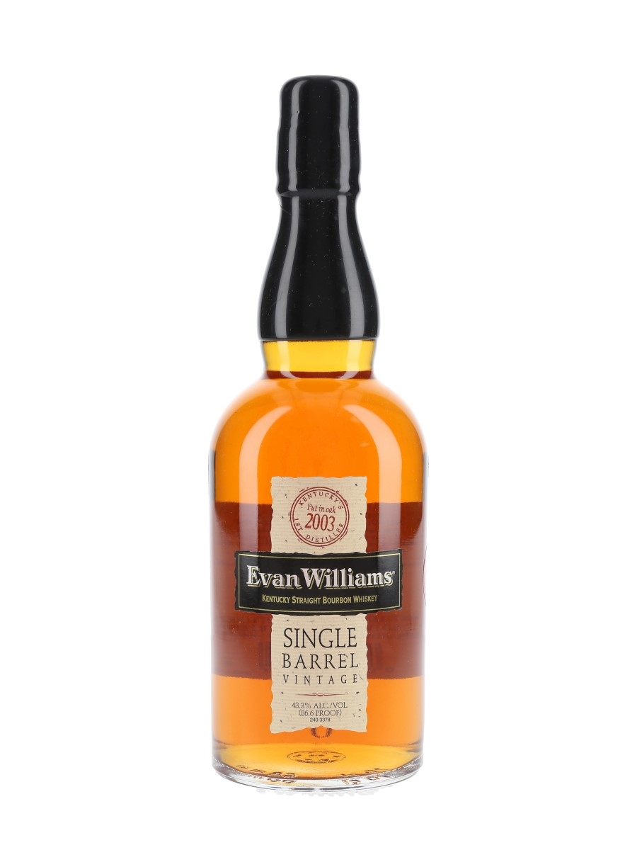 Evan Williams Single Barrel Vintage 2003 Bottled 2013 70cl / 43.3%