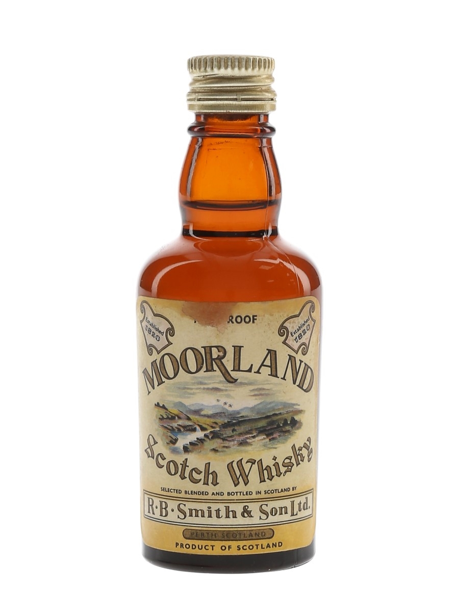 Moorland Bottled 1960s - R B Smith & Son 5cl / 40%