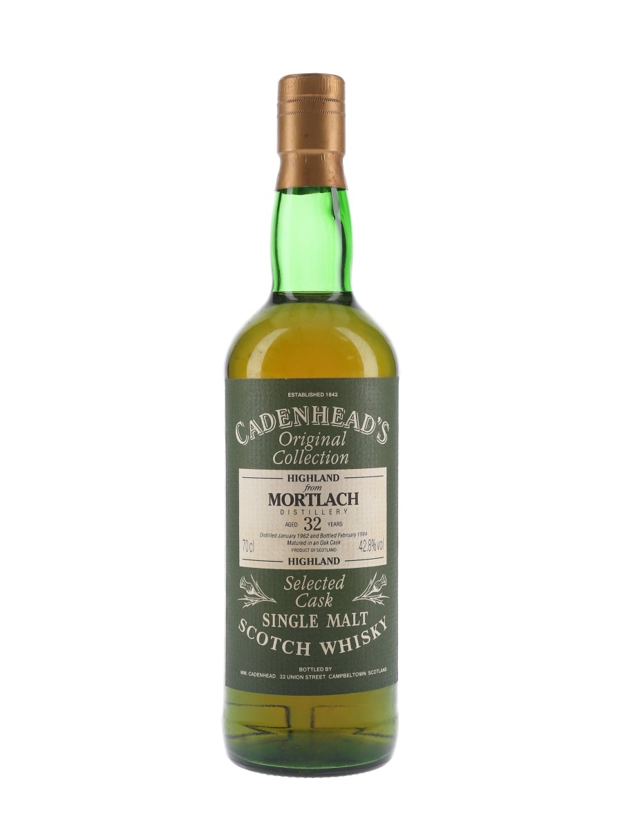 Mortlach 1962 32 Year Old Bottled 1994 - Cadenhead's 70cl / 42.8%