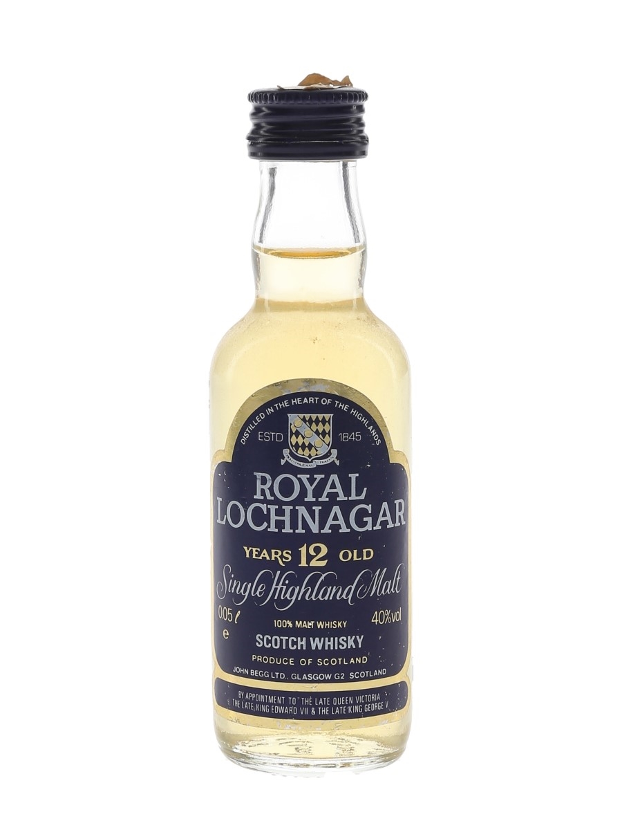 Royal Lochnagar 12 Year Old Bottled 1980s 5cl / 40%