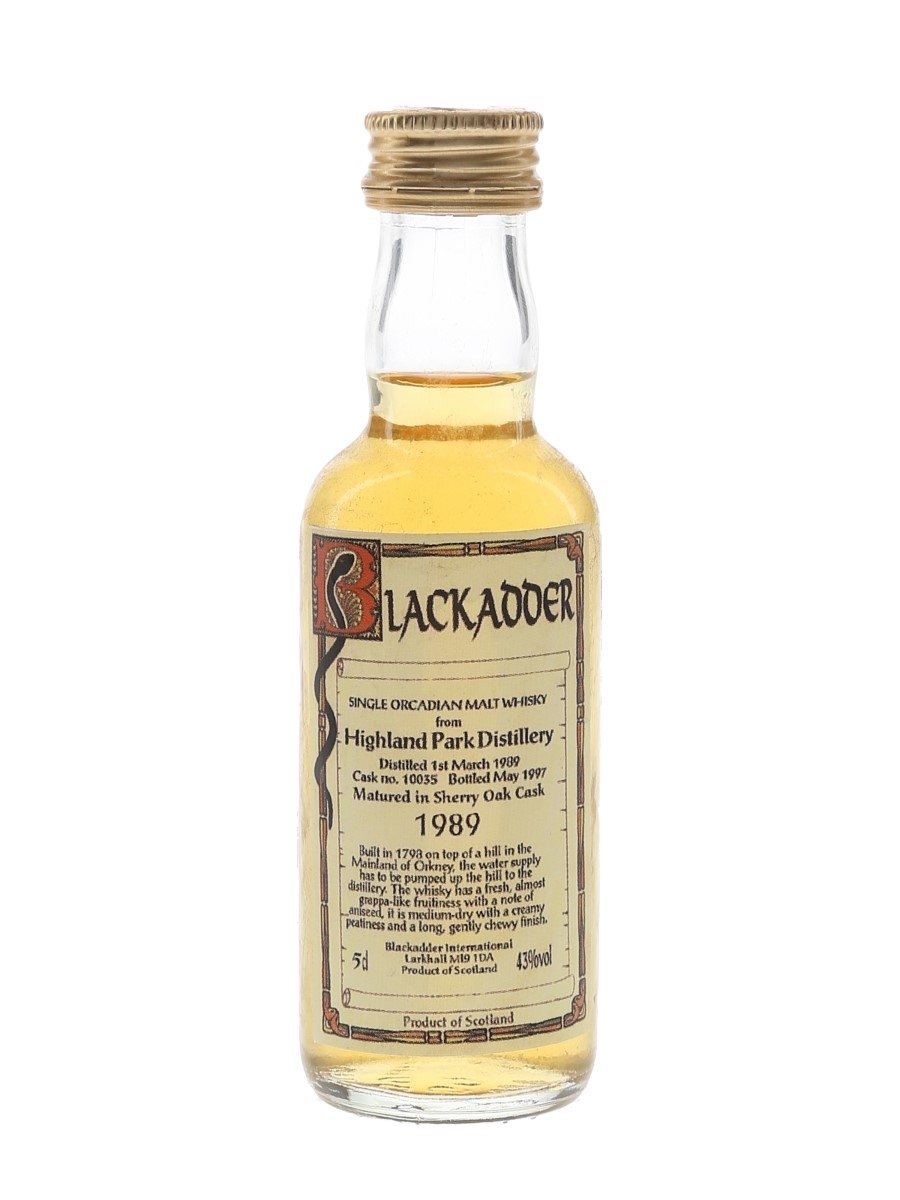 Highland Park 1989 Bottled 1997 - Blackadder 5cl / 43%