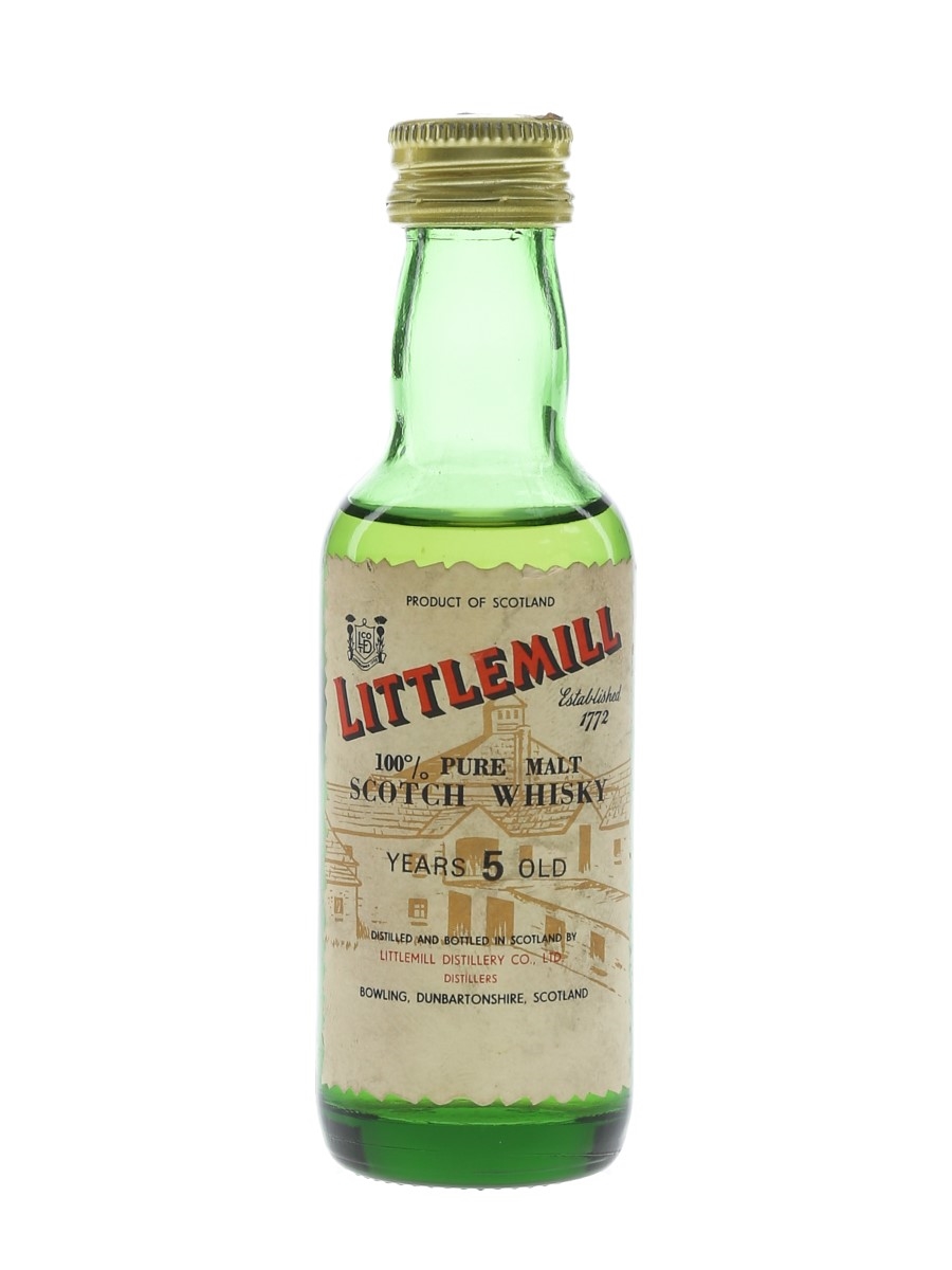 Littlemill 5 Year Old Bottled 1980s 5cl