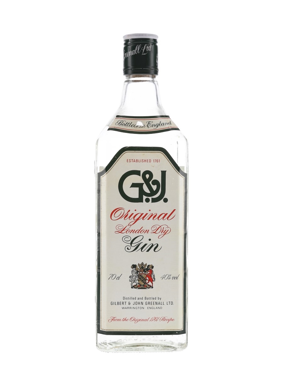 Greenall G & J London Dry Gin - Lot 91155 - Buy/Sell Gin Online