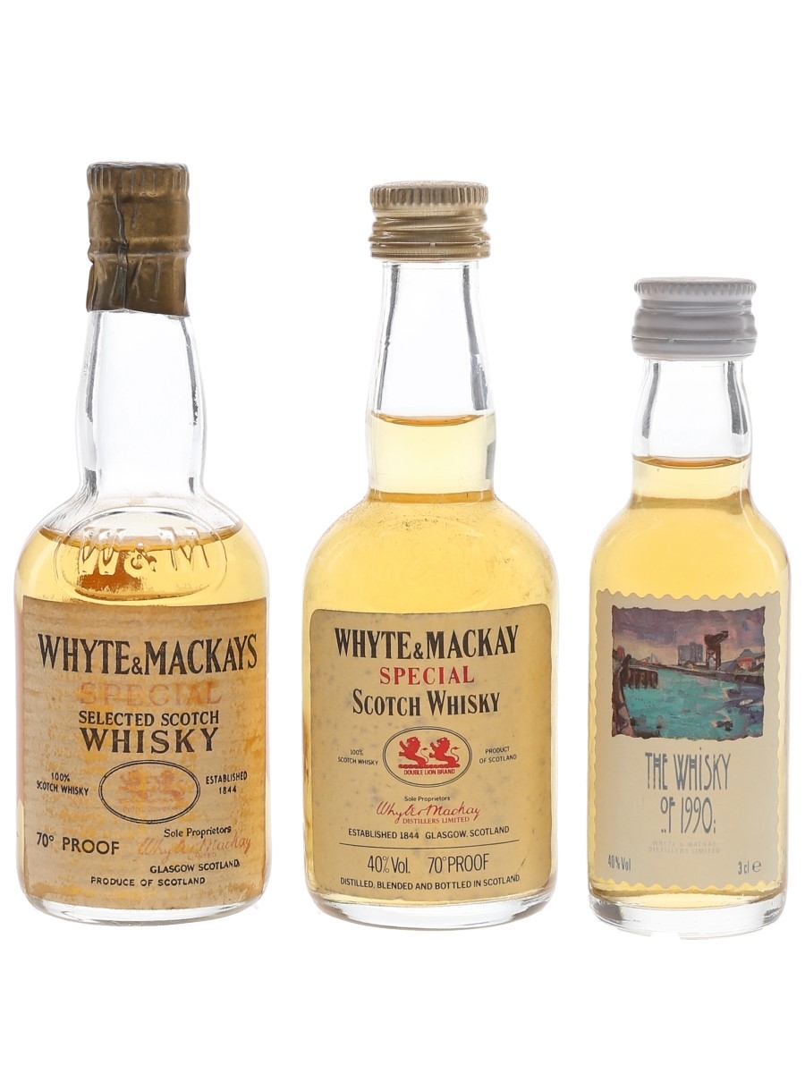 Whyte & Mackay Special Bottled 1960s-1990s 3 x 3cl-5cl / 40%
