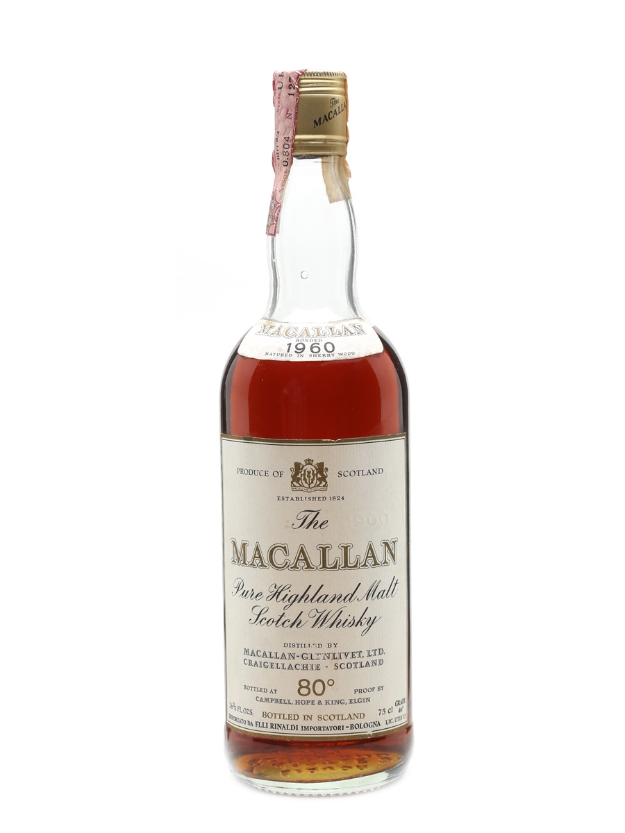 Macallan 1960 Rinaldi Bottled  1970s 75cl