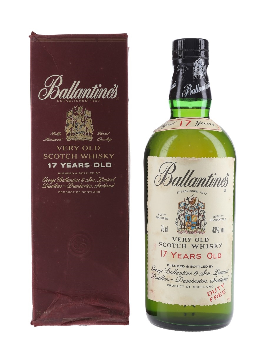 Ballantine's 17 Year Old Bottled 1980s - Duty Free 75cl / 43%