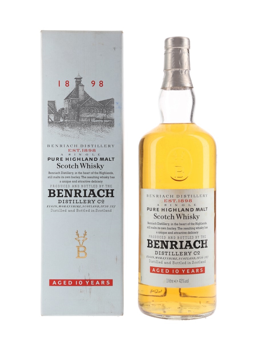 Benriach 10 Year Old Bottled 1990s 100cl / 43%
