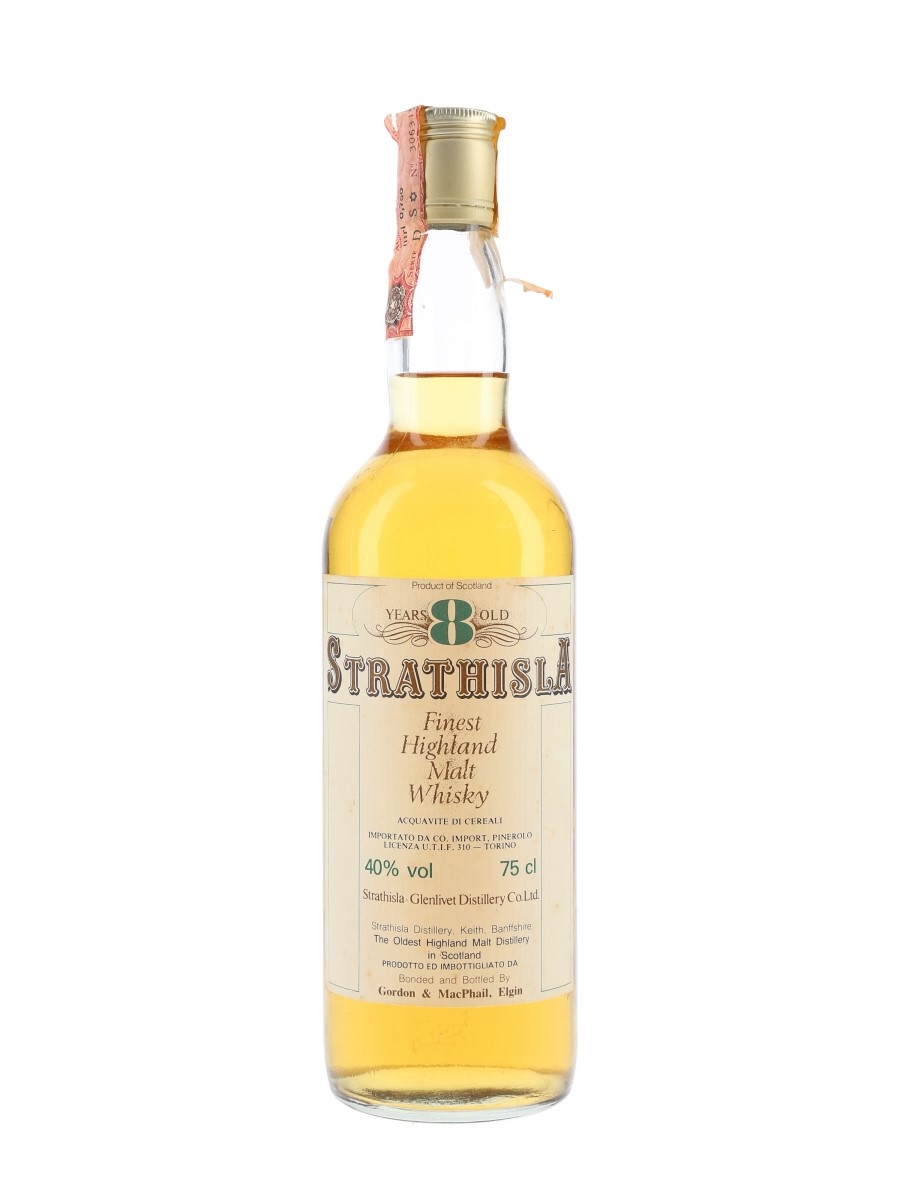 Strathisla 8 Year Old Bottled 1980s - Gordon & MacPhail 75cl / 40%