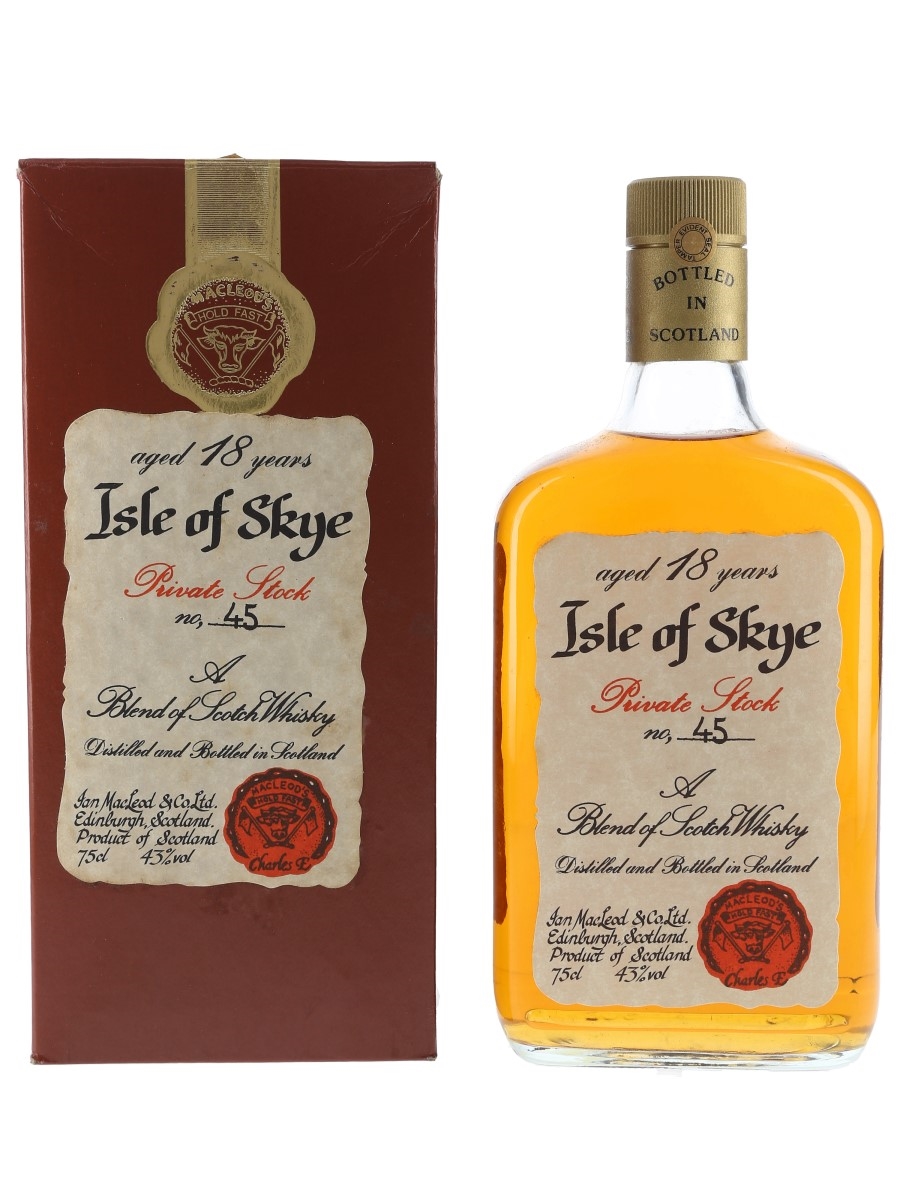 Macleod's Isle Of Skye 18 Year Old Bottled 1980s - Private Stock No.45 75cl / 43%