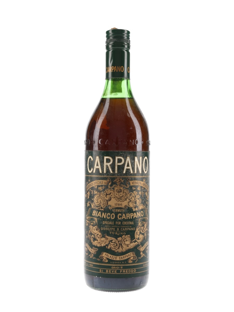 Carpano Bianco Vermouth Bottled 1970s 100cl / 18%