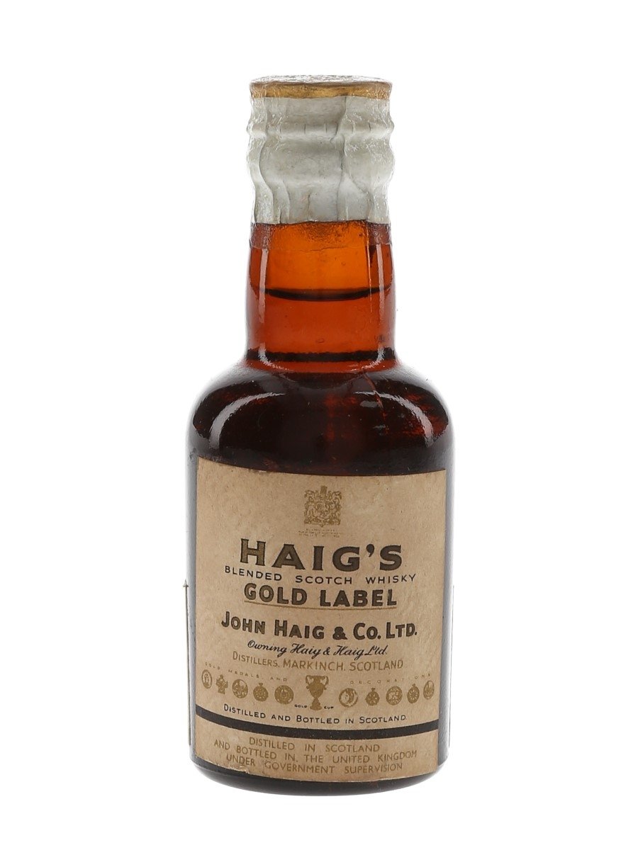 Haig's Gold Label Spring Cap Bottled 1956 - Beaumaine 5cl