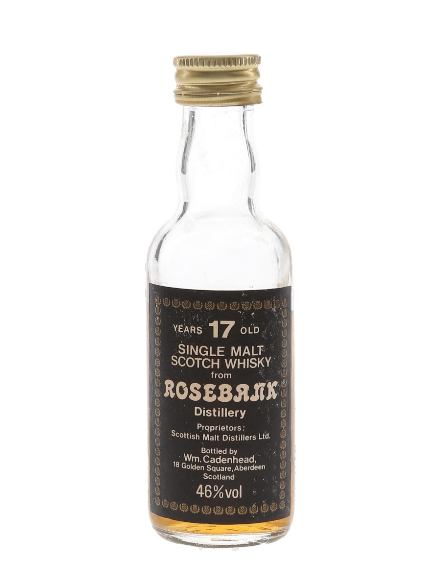 Rosebank 17 Year Old Bottled 1980s - Cadenhead's 5cl / 46%