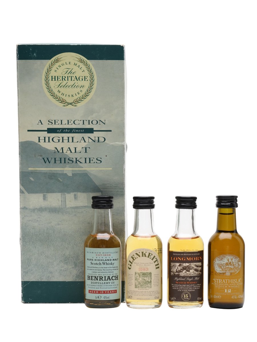 The Heritage Selection Set Bottled 1990s - Benriach, Glen Keith 1983, Longmorn, Strathisla 4 x 5cl