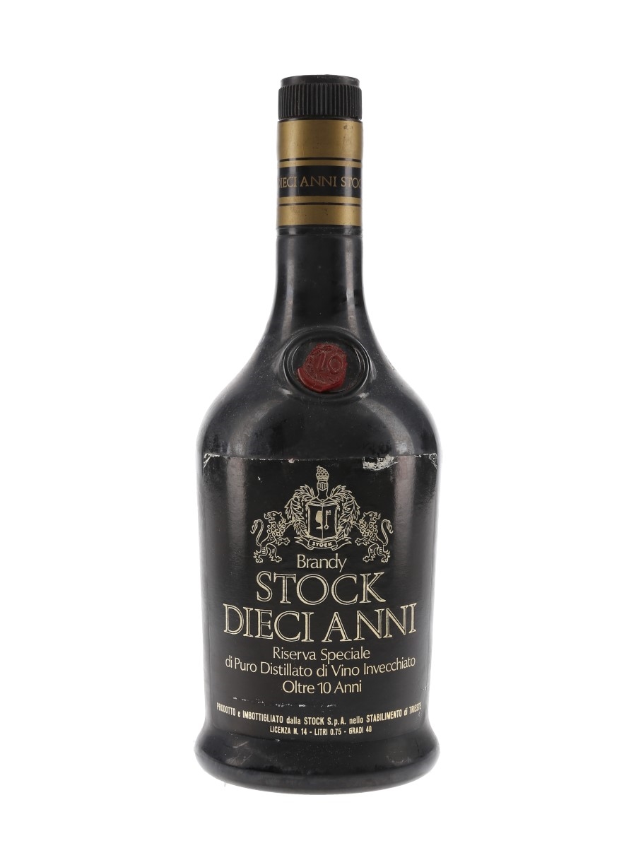 Stock Dieci Anni 10 Year Old Riserva Speciale Bottled 1970s 75cl / 40%